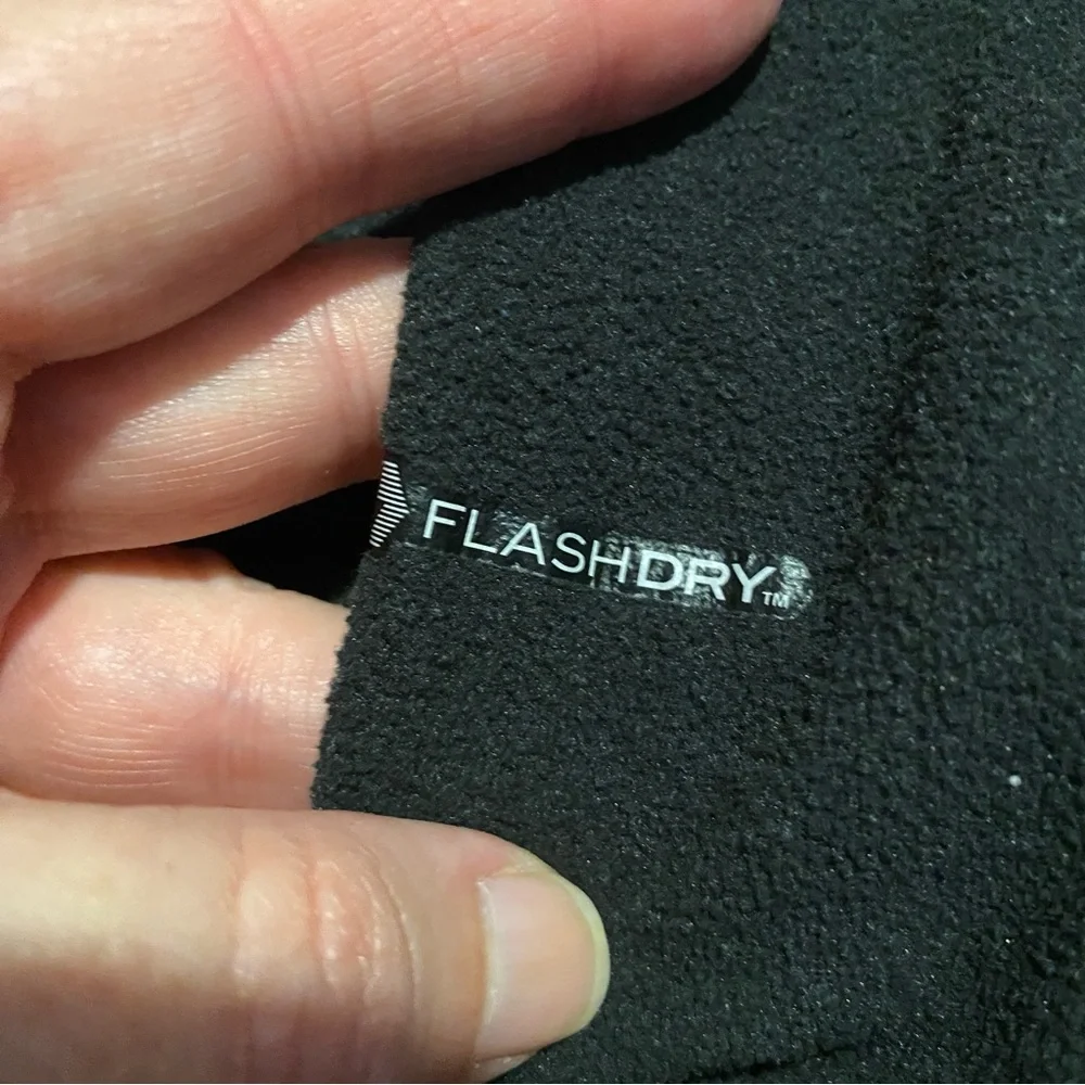 THE NORTH FACE TNF black lightweight 1/2 zip pullover fleece L flash dry…